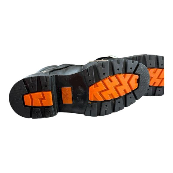 Xelement Biker Boots Womens Sz 10 Real Leather Lace Up Combat Boots EUC - Picture 10 of 15